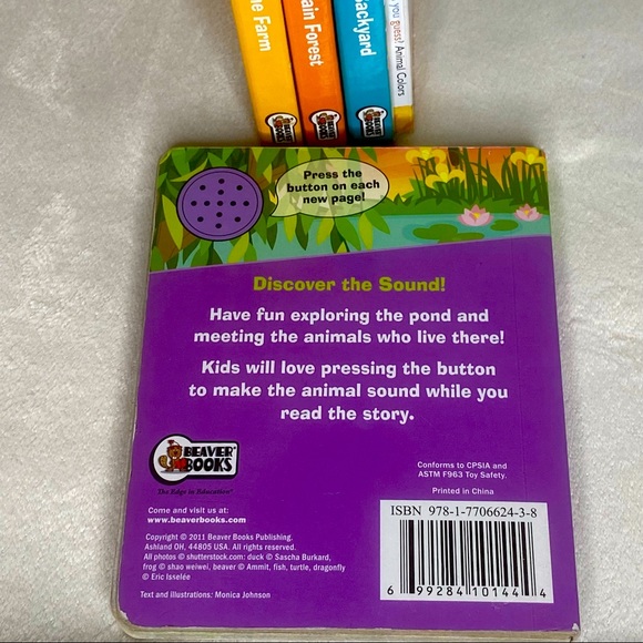 Set of 4 Discover The Sounds books PLUS Bonus Animal Colors Book - Picture 10 of 15